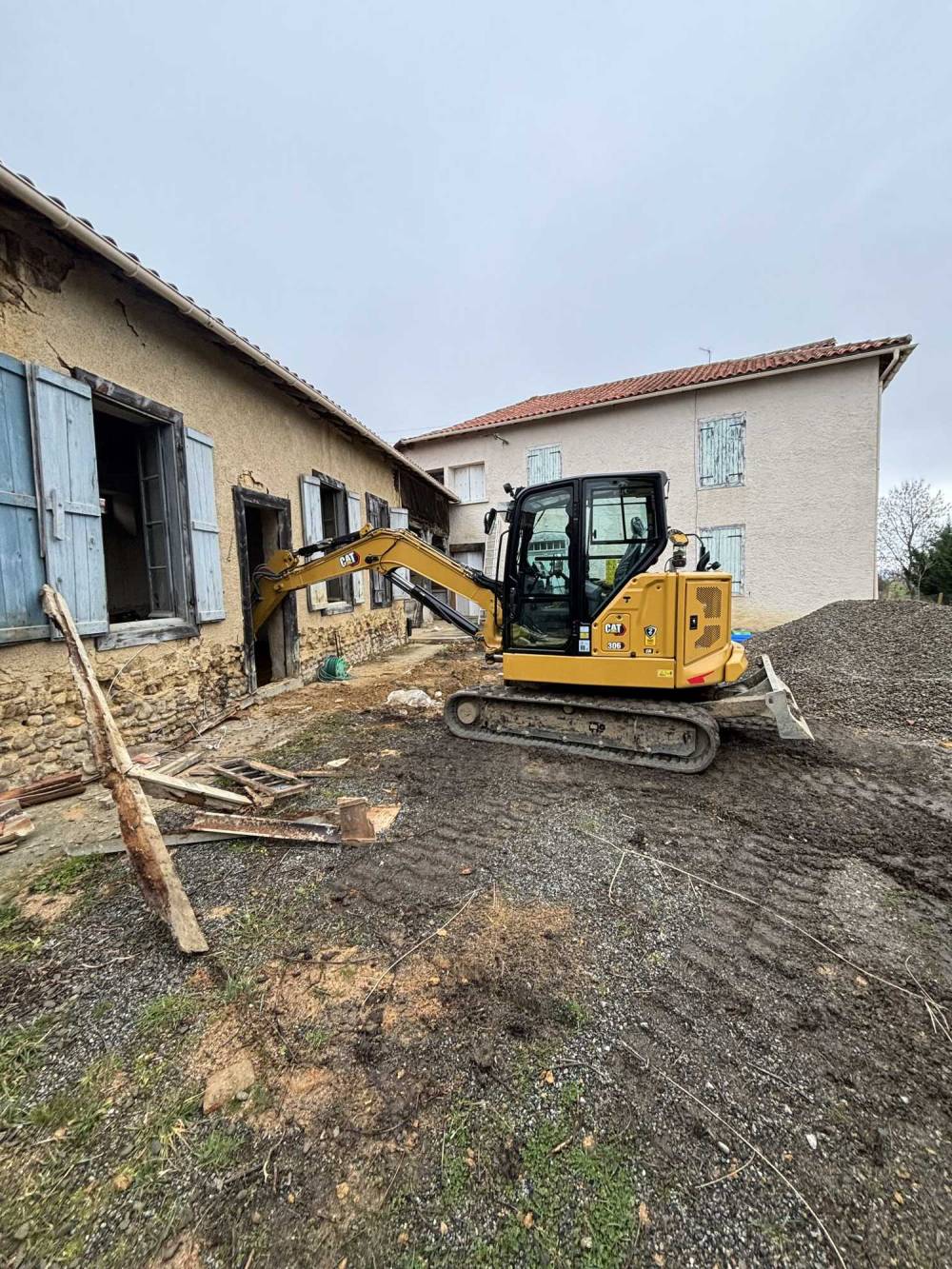 démolition près de Tarbes